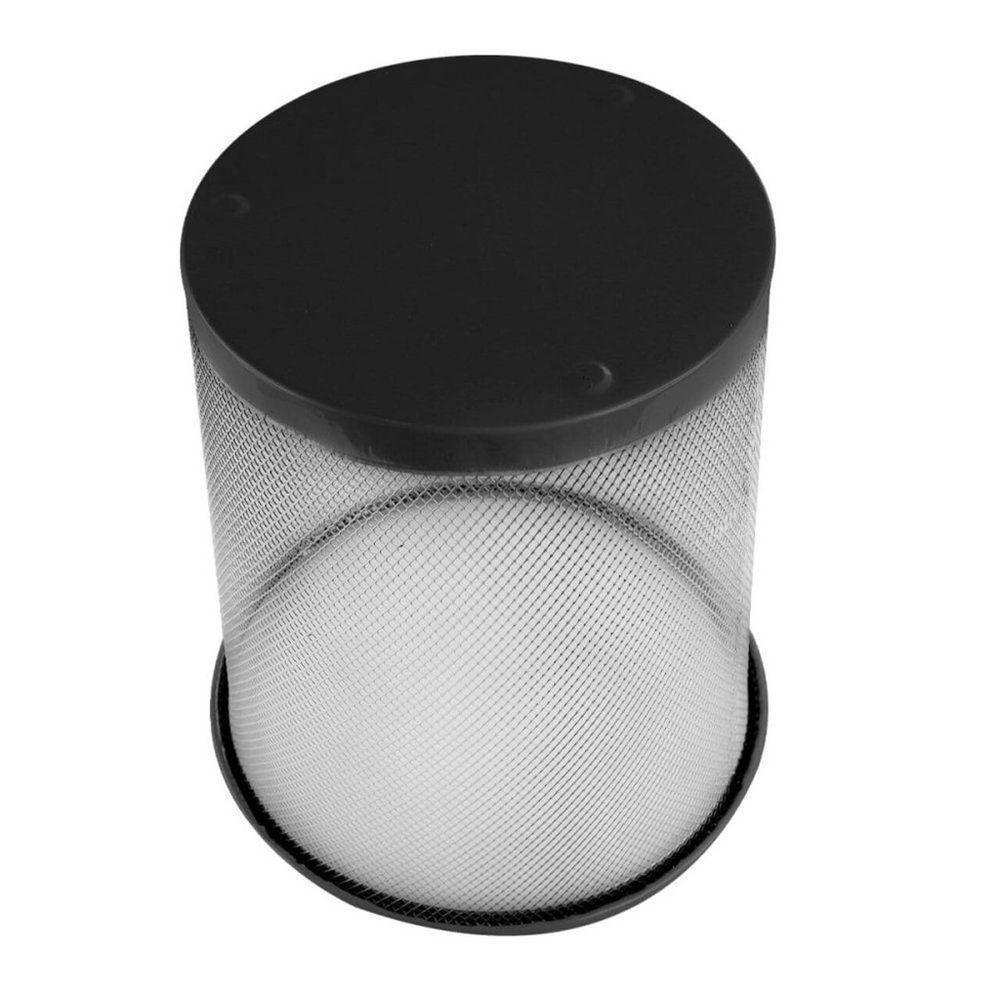 Lixeira Cesto De Lixo Aramado De Ferro 10 Litros - Preta - 4