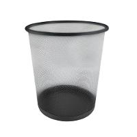 Lixeira Cesto De Lixo Aramado De Ferro 10 Litros - Preta - 1