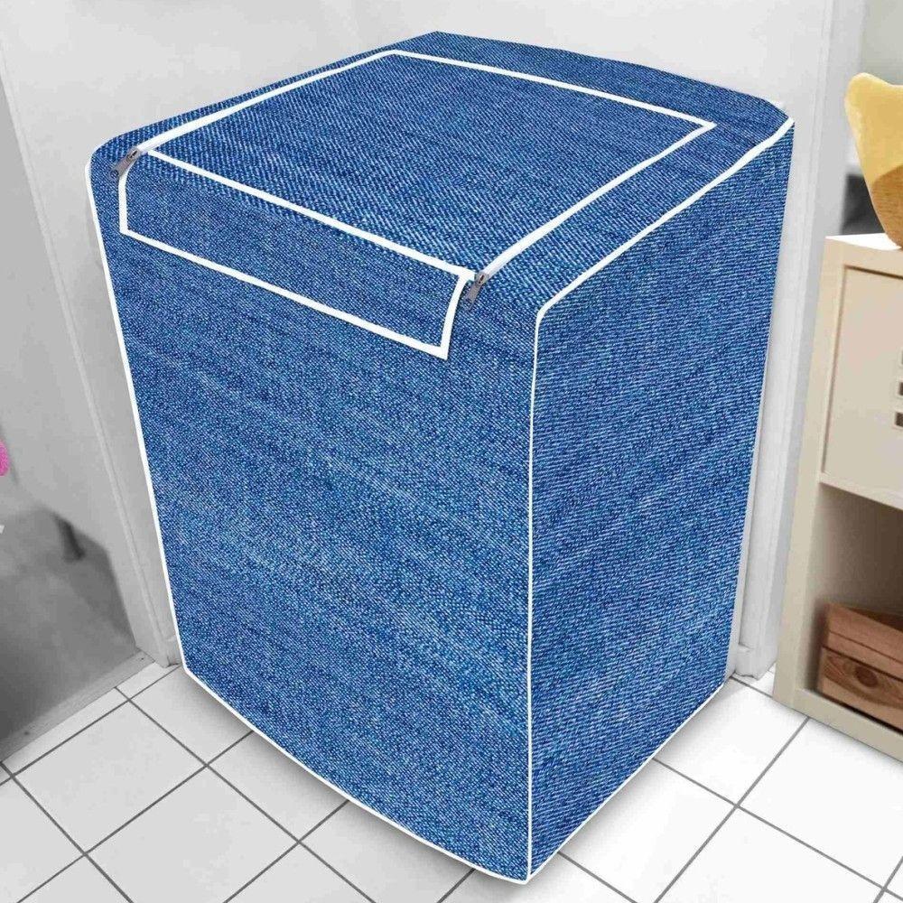 Capa Maquina De Lavar Abertura Superior Jeans - M - 1