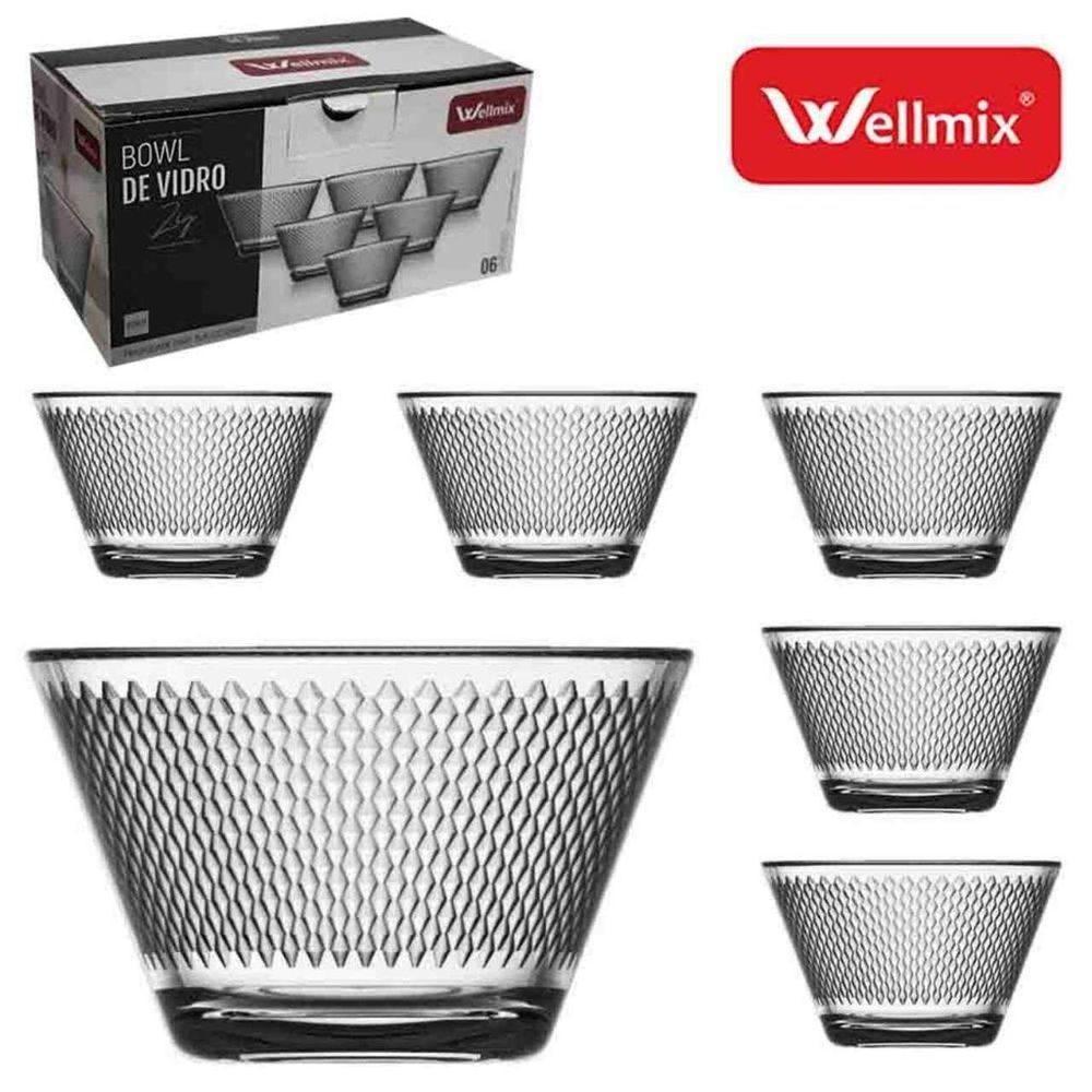 Kit Conjunto 6 Unidades Bowl Vidro Zig 300ml - 3