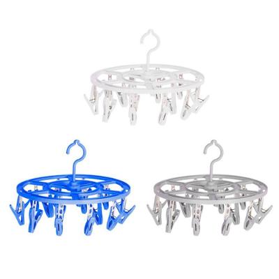 Varal De Roupa Redondo Portátil Com 16 Prendedores - Sortido