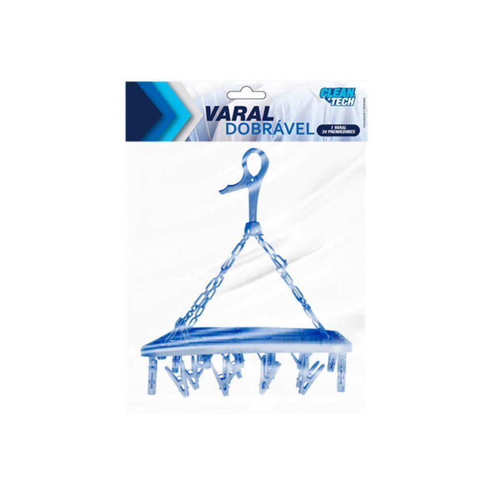 Varal Dobrável Roupas Intimas Cueca Calcinha Meias 24 Prendedores - Sortido - 2