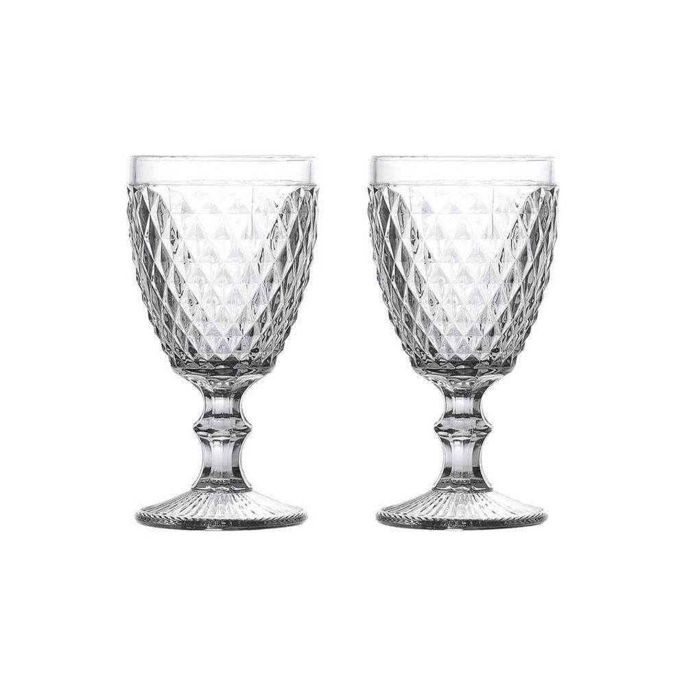Conjunto 2 Taça Vinho Bico De Abacaxi Transparente 230ml - 1