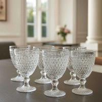 Conjunto 2 Taça Vinho Bico De Abacaxi Transparente 230ml - 3