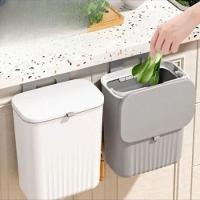 Lixeira Plástica Suspensa Com Tampa - 3