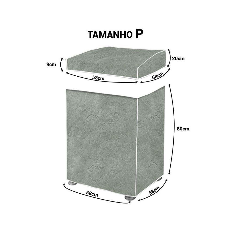 Capa Maquina De Lavar Flanelada Jeans P - 3