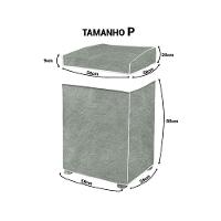 Capa Maquina De Lavar Flanelada Jeans P - 3