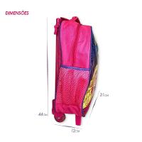 Kit Mochila Infantil Escolar Com 3 Peças Princesas Rosa-roxo - Sortido - 5