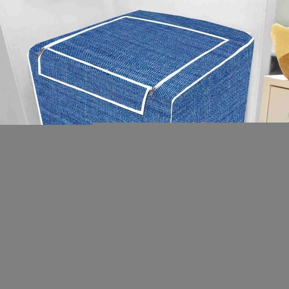 Capa Maquina De Lavar Abertura Superior Jeans - P - 1