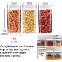 Kit 3 Potes Herméticos Multiuso 1200ml - 5