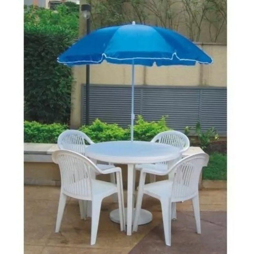 Guarda-sol De Praia Lótus Ntk Com Proteção Uv50 180cm - Azul - 2