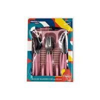 Jogo De Talheres Faqueiro Aço Inox Com Gaveteiro - Rosa - 5