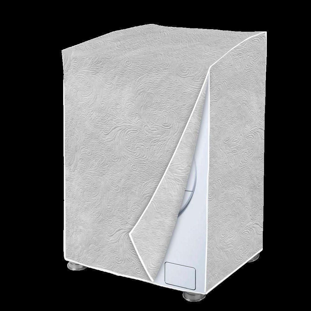 Capa Maquina De Lavar Flanelada Cinza Perolizada Gg - 3