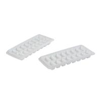 Kit 2 Formas De Gelo Com Tampa 16 Cubos Miniso Branca - 3