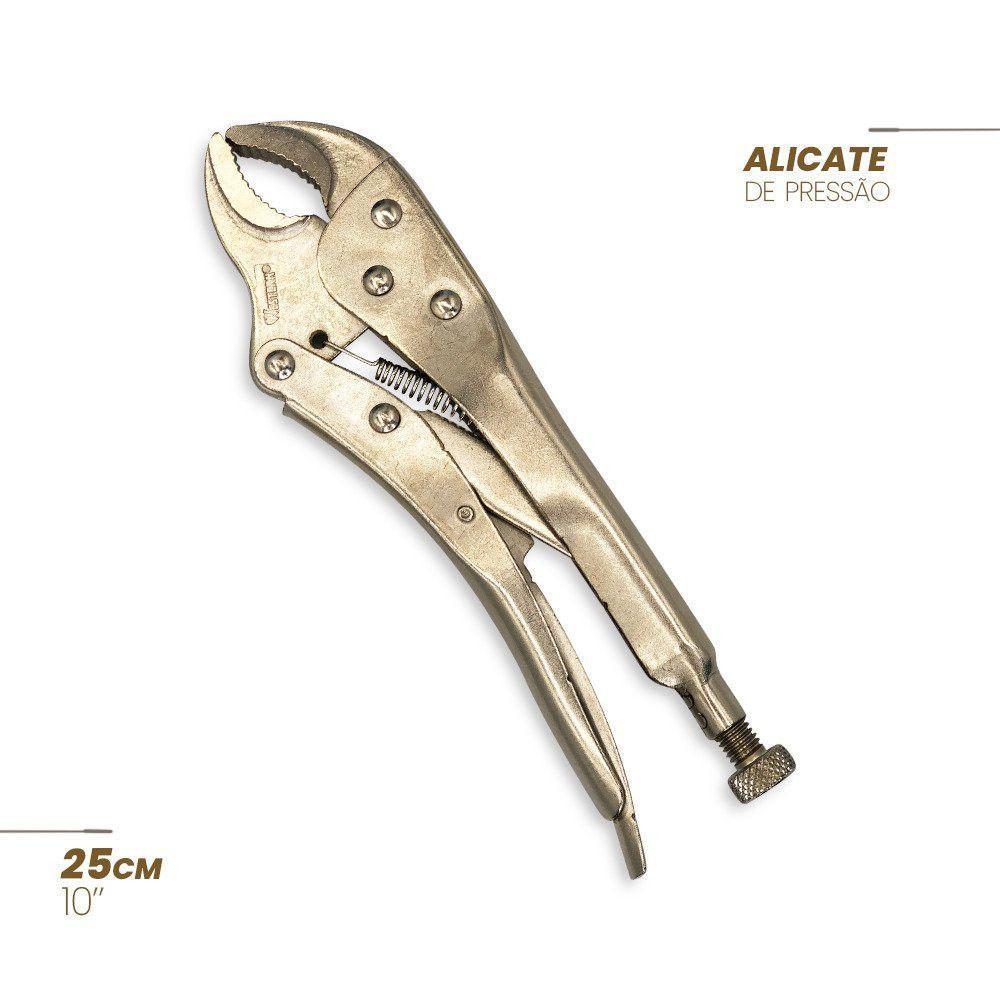 Alicate De Pressão 10 Polegadas 250mm Mordente Curvo - 2