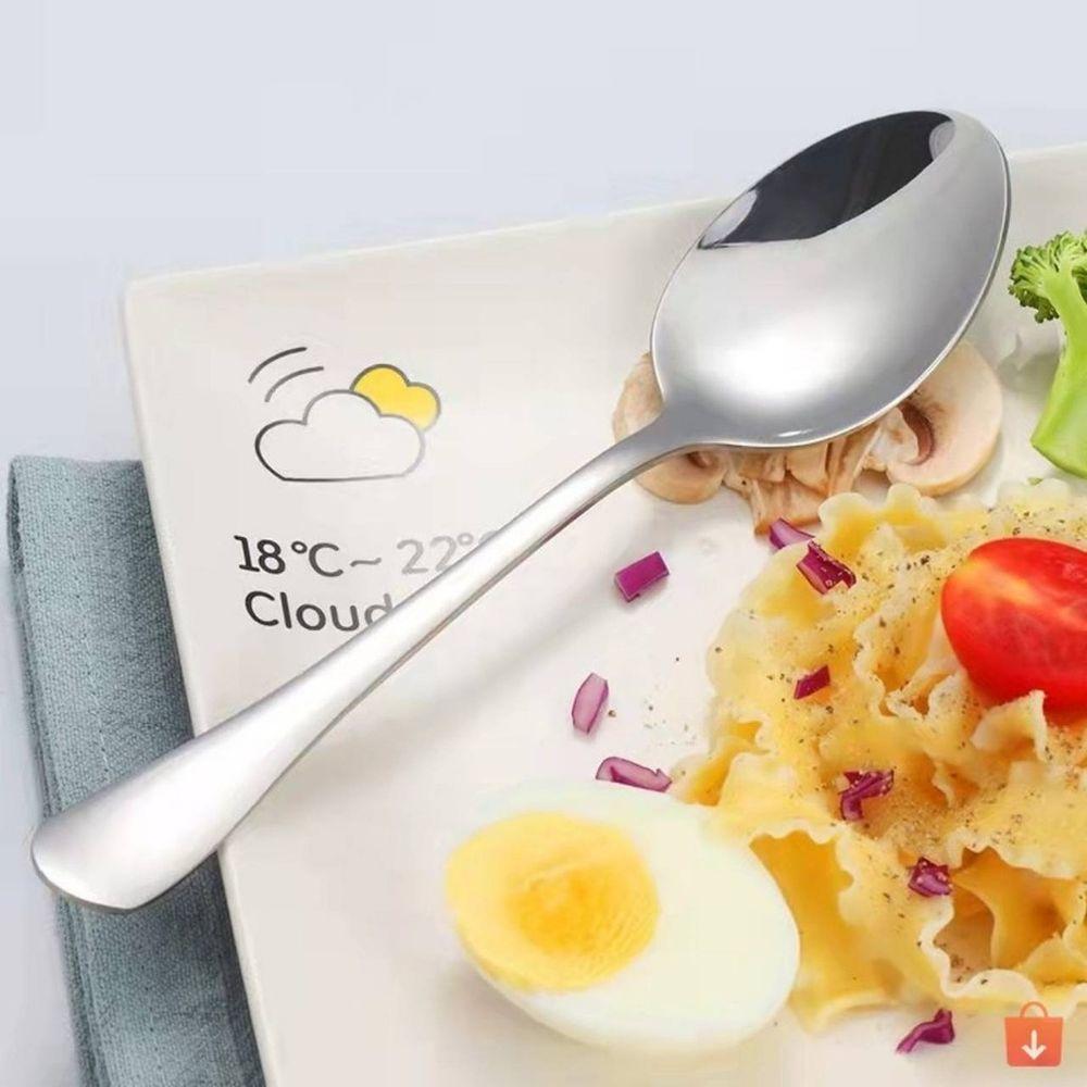 Kit 12 Colheres De Mesa Premium Aço Inox Restaurante Buffet Casamento Cozinha Refeições - 2