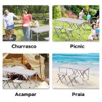 Mesa Robust Dobrável Multiuso 1,20m - Preta - 2