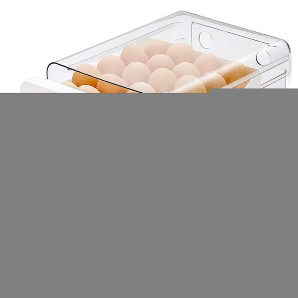 Porta Ovos Acrilico Organizador Geladeira Gaveteiro Duplo Capacidade De 32 Ovos - 1
