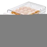 Porta Ovos Acrilico Organizador Geladeira Gaveteiro Duplo Capacidade De 32 Ovos - 1