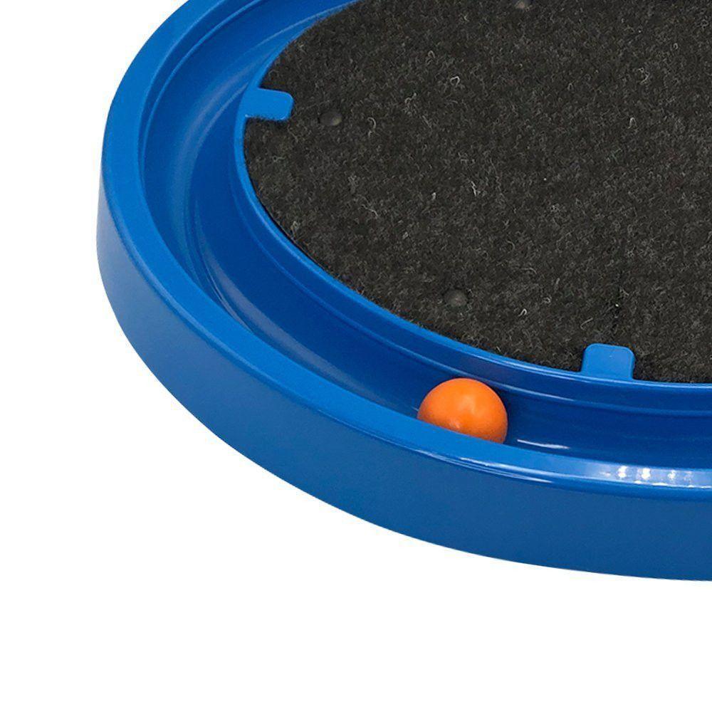 Arranhador Para Gatos Com Bolinha Interativa Antistress - Azul - 2