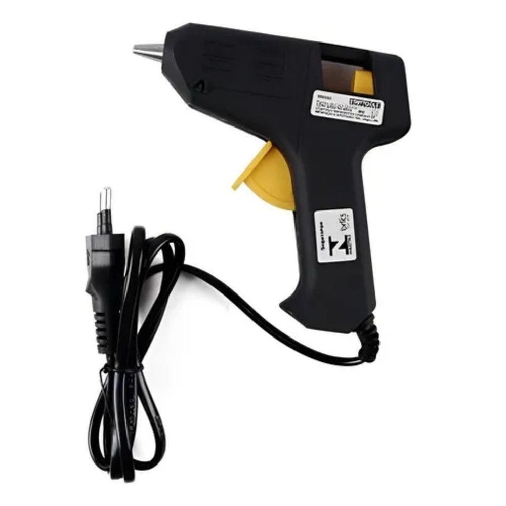 Pistola De Cola Quente Profissional 8w Grande Bivolt Preta - 1