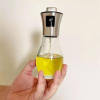 Spray Borrifador Azeite Galheteiro Vidro Inox Pulverizador Vinagre Oleo 200ml Tempero Cozinha