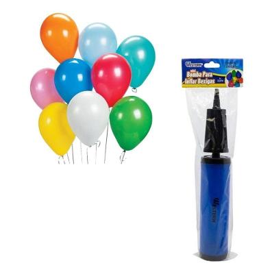 Bomba De Ar Mini Manual Para Encher Balão Bexiga Infláveis