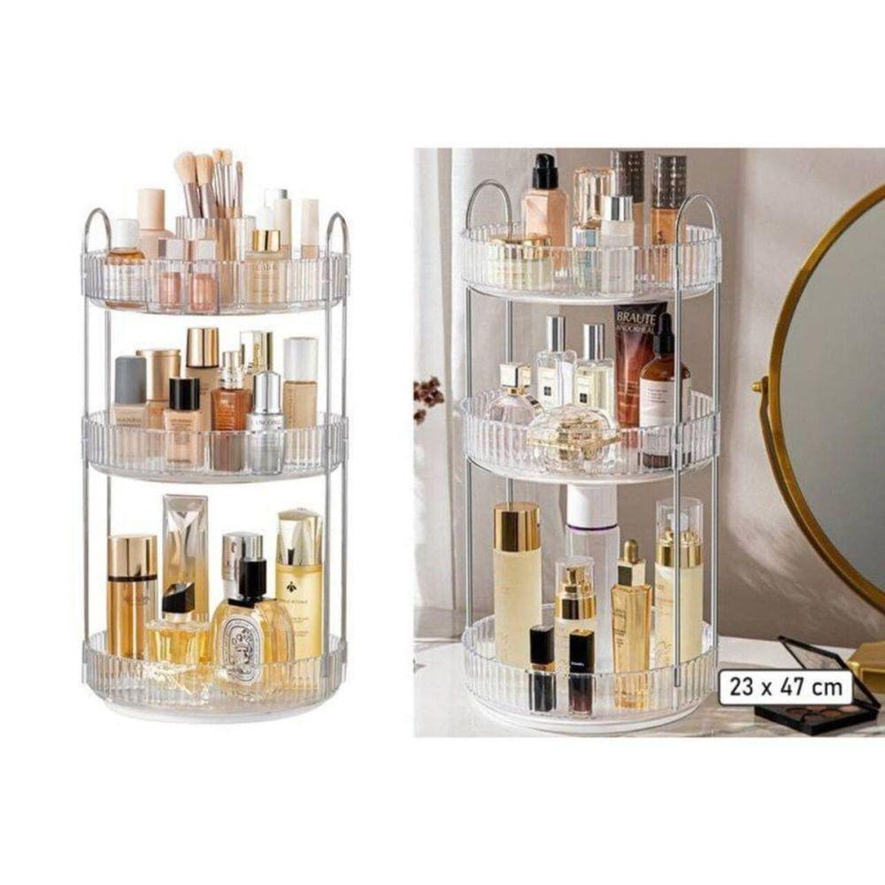 Cesto Triplo Multiuso Organizador Banheiro Perfumes Cremes Maquiagem - 4