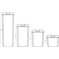 Kit Potes Herméticos Acrílico Multiuso - 7 Peças - 5