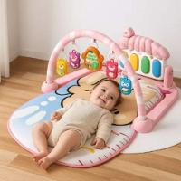 Tapete Bebê De Atividades Musical Com Piano Interativo Rosa - 2