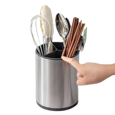 Porta Talheres Escorredor Aço Inox Vazado Pia Cozinha