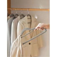 Kit 10 Unidades Cabide Slim Adulto Veludo Cinza 42cm