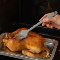 Pincel Culinário De Silicone Cozinha E Confeitaria Grande 25cm - Cinza - 2