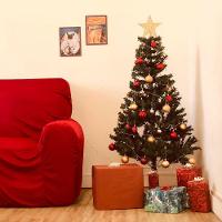 Árvore De Natal Luxo 1,50 Altura Base Ferro 380 Galhos - 1