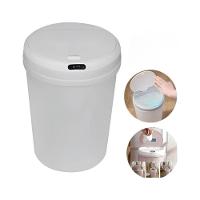 Lixeira Inteligente Automática Redonda 12 Litros Com Sensor - Branca - 1