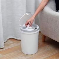 Lixeira Inteligente Automática Redonda 12 Litros Com Sensor - Branca - 3
