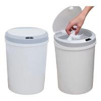 Lixeira Inteligente Automática Redonda 12 Litros Com Sensor - Branca