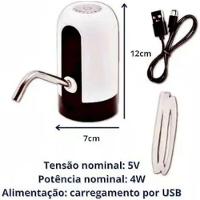 Bomba Recarregável Galão De 5,10 E 20 Litros água Universal