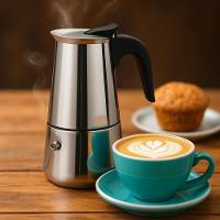 Cafeteira Tipo Italiana Inox Para 6 Xicaras - 5