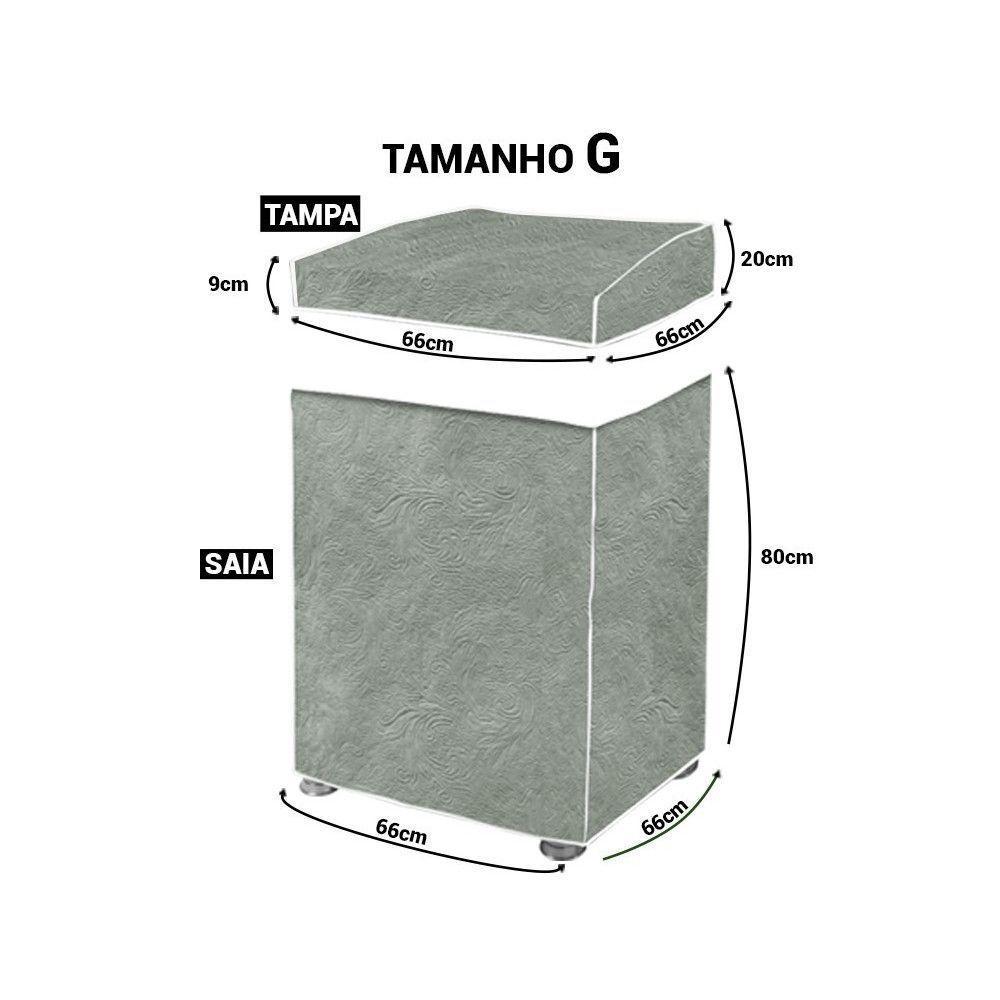 Capa Maquina De Lavar Forrada Zigzag G - 2