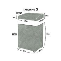 Capa Maquina De Lavar Forrada Zigzag G - 2