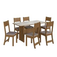 Mesa De Jantar 6 Cadeiras Freij?-off White Karla Indekes - 2