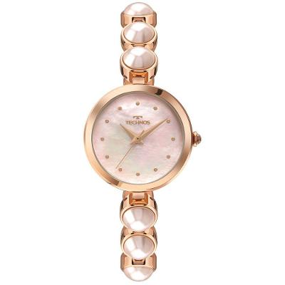 Relógio Feminino 2035NEK-1J Analógico Pulseira Aço Inox com Cristal Swarovski Rosê Technos