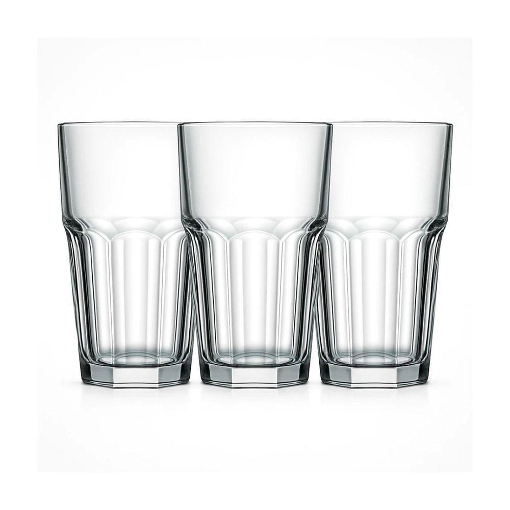 Kit Copos De Vidro Resistente 350ml Transparente Vitaminas Caipirinha - 1