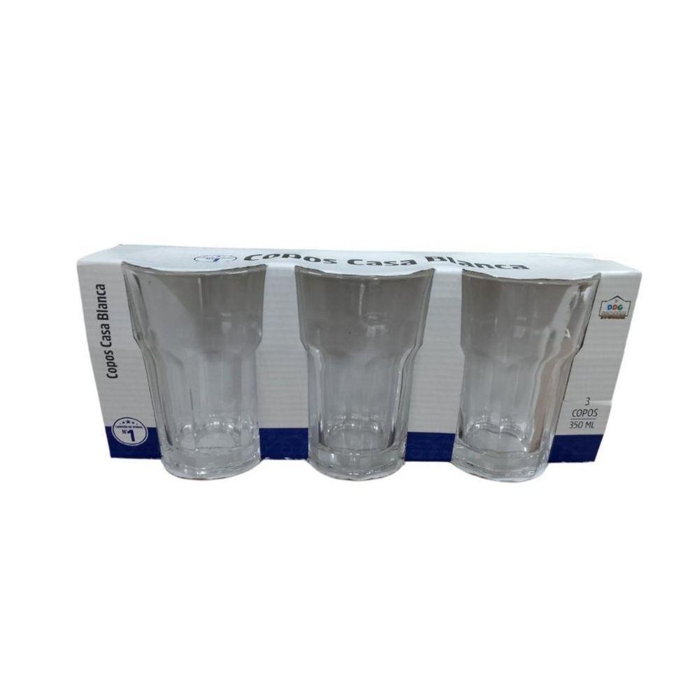 Kit Copos De Vidro Resistente 350ml Transparente Vitaminas Caipirinha - 5