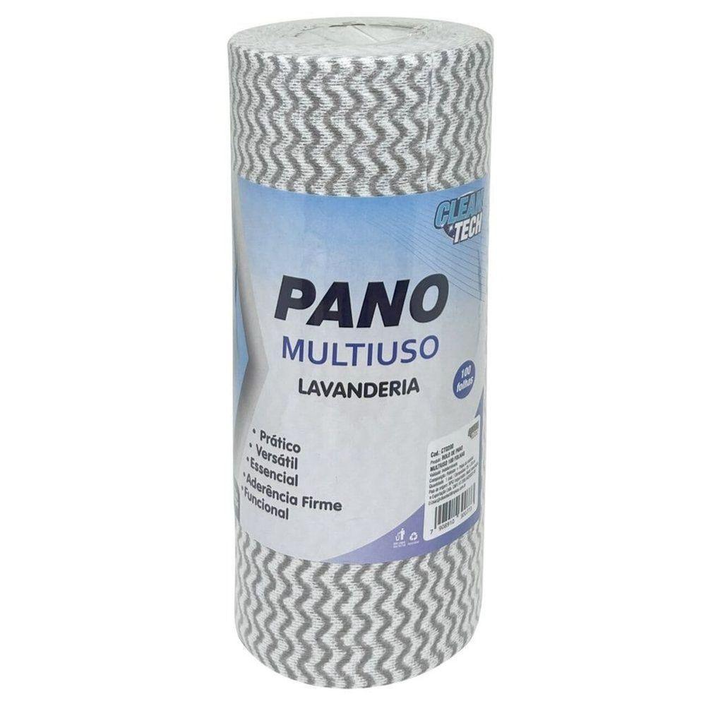 Rolo De Pano Multiuso 25x30cm Limpeza Lavanderia 100 Folhas - 5