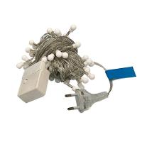 Cordão Pisca Led 40 Bolinhas Natal - Branco Quente - 1