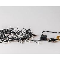 Cordão Pisca Led 40 Bolinhas Natal - Branco Quente - 2