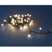 Cordão Pisca Led 40 Bolinhas Natal - Branco Quente - 3