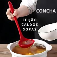Concha De Silicone Feijão, Caldo, Sopa 28,5cm - Vermelha - 2